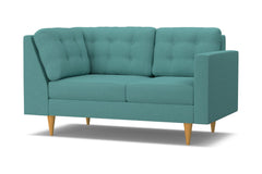 Logan Right Arm Corner Loveseat :: Leg Finish: Natural / Configuration: RAF - Chaise on the Right