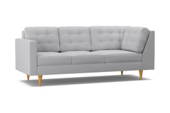 Logan Left Arm Corner Sofa :: Leg Finish: Natural / Configuration: LAF - Chaise on the Left