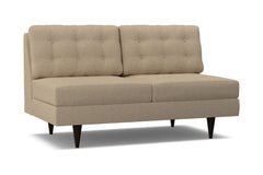 Logan Armless Apartment Size Sofa :: Leg Finish: Espresso