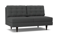 Logan Armless Apartment Size Sofa :: Leg Finish: Espresso
