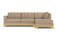 Logan Drive 2pc Sleeper Sectional Sofa :: Leg Finish: Natural / Configuration: RAF - Chaise on the Right / Sleeper Option: Memory Foam Mattress