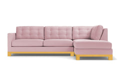 Logan Drive 2pc Sleeper Sectional Sofa :: Leg Finish: Natural / Configuration: RAF - Chaise on the Right / Sleeper Option: Memory Foam Mattress