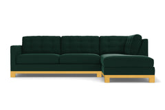 Logan Drive 2pc Sleeper Sectional Sofa :: Leg Finish: Natural / Configuration: RAF - Chaise on the Right / Sleeper Option: Memory Foam Mattress