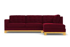 Logan Drive 2pc Sleeper Sectional Sofa :: Leg Finish: Natural / Configuration: RAF - Chaise on the Right / Sleeper Option: Memory Foam Mattress