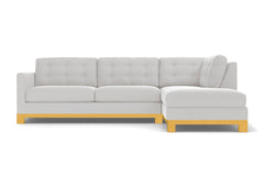 Logan Drive 2pc Sleeper Sectional Sofa :: Leg Finish: Natural / Configuration: RAF - Chaise on the Right / Sleeper Option: Deluxe Innerspring Mattress