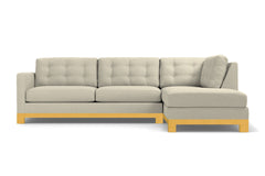 Logan Drive 2pc Sleeper Sectional Sofa :: Leg Finish: Natural / Configuration: RAF - Chaise on the Right / Sleeper Option: Memory Foam Mattress