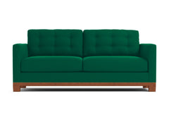 Logan Drive Queen Size Sleeper Sofa :: Leg Finish: Pecan / Sleeper Option: Memory Foam Mattress