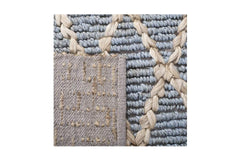 Manali Jute Area Rug CYAN