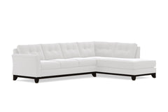 Marco 2pc Sleeper Sectional :: Leg Finish: Espresso / Configuration: RAF - Chaise on the Right / Sleeper Option: Memory Foam Mattress