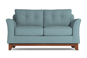 Marco Apartment Size Sleeper Sofa :: Leg Finish: Pecan / Sleeper Option: Deluxe Innerspring Mattress