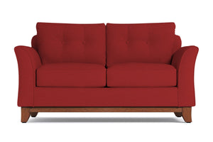 Marco Twin Size Sleeper Sofa :: Leg Finish: Pecan / Sleeper Option: Deluxe Innerspring Mattress