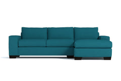 Melrose 2pc Sectional Sofa :: Leg Finish: Espresso / Configuration: RAF - Chaise on the Right