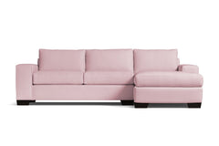 Melrose 2pc Sleeper Sectional :: Leg Finish: Espresso / Configuration: RAF - Chaise on the Right / Sleeper Option: Memory Foam Mattress