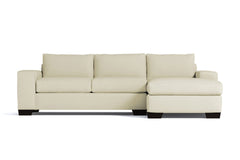 Melrose 2pc Sleeper Sectional :: Leg Finish: Espresso / Configuration: RAF - Chaise on the Right / Sleeper Option: Memory Foam Mattress