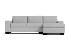 Melrose 2pc Sectional Sofa :: Leg Finish: Espresso / Configuration: RAF - Chaise on the Right