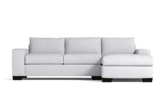 Melrose 2pc Sectional Sofa :: Leg Finish: Espresso / Configuration: RAF - Chaise on the Right