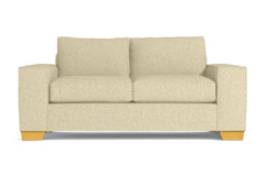 Melrose Twin Size Sleeper Sofa :: Leg Finish: Natural / Sleeper Option: Deluxe Innerspring Mattress