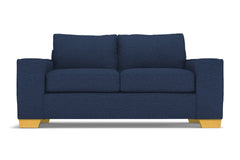 Melrose Twin Size Sleeper Sofa :: Leg Finish: Natural / Sleeper Option: Deluxe Innerspring Mattress