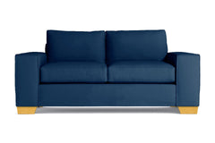 Melrose Twin Size Sleeper Sofa :: Leg Finish: Natural / Sleeper Option: Deluxe Innerspring Mattress