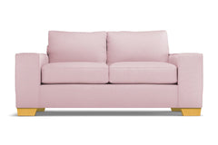 Melrose Twin Size Sleeper Sofa :: Leg Finish: Natural / Sleeper Option: Deluxe Innerspring Mattress