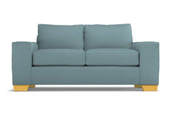 Melrose Twin Size Sleeper Sofa :: Leg Finish: Natural / Sleeper Option: Deluxe Innerspring Mattress