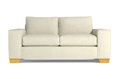 Melrose Twin Size Sleeper Sofa :: Leg Finish: Natural / Sleeper Option: Memory Foam Mattress