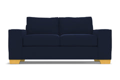Melrose Twin Size Sleeper Sofa :: Leg Finish: Natural / Sleeper Option: Deluxe Innerspring Mattress