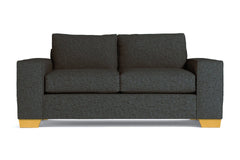 Melrose Twin Size Sleeper Sofa :: Leg Finish: Natural / Sleeper Option: Deluxe Innerspring Mattress