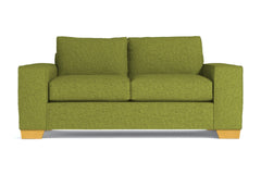 Melrose Twin Size Sleeper Sofa :: Leg Finish: Natural / Sleeper Option: Deluxe Innerspring Mattress