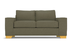 Melrose Twin Size Sleeper Sofa :: Leg Finish: Natural / Sleeper Option: Deluxe Innerspring Mattress