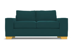 Melrose Twin Size Sleeper Sofa :: Leg Finish: Natural / Sleeper Option: Deluxe Innerspring Mattress