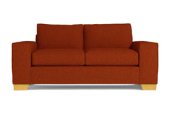 Melrose Twin Size Sleeper Sofa :: Leg Finish: Natural / Sleeper Option: Deluxe Innerspring Mattress