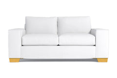 Melrose Twin Size Sleeper Sofa :: Leg Finish: Natural / Sleeper Option: Memory Foam Mattress