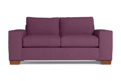Melrose Twin Size Sleeper Sofa :: Leg Finish: Pecan / Sleeper Option: Deluxe Innerspring Mattress