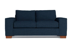 Melrose Twin Size Sleeper Sofa :: Leg Finish: Pecan / Sleeper Option: Memory Foam Mattress