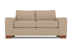 Melrose Twin Size Sleeper Sofa :: Leg Finish: Pecan / Sleeper Option: Deluxe Innerspring Mattress