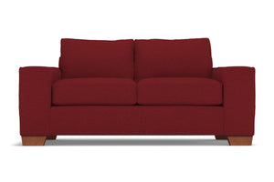 Melrose Twin Size Sleeper Sofa :: Leg Finish: Pecan / Sleeper Option: Deluxe Innerspring Mattress