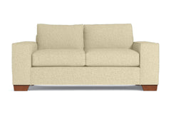 Melrose Twin Size Sleeper Sofa :: Leg Finish: Pecan / Sleeper Option: Memory Foam Mattress
