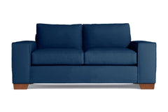 Melrose Twin Size Sleeper Sofa :: Leg Finish: Pecan / Sleeper Option: Memory Foam Mattress