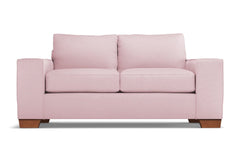 Melrose Twin Size Sleeper Sofa :: Leg Finish: Pecan / Sleeper Option: Memory Foam Mattress