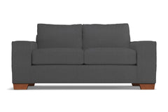 Melrose Twin Size Sleeper Sofa :: Leg Finish: Pecan / Sleeper Option: Memory Foam Mattress