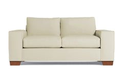 Melrose Twin Size Sleeper Sofa :: Leg Finish: Pecan / Sleeper Option: Deluxe Innerspring Mattress