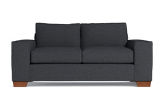 Melrose Twin Size Sleeper Sofa :: Leg Finish: Pecan / Sleeper Option: Deluxe Innerspring Mattress