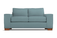Melrose Twin Size Sleeper Sofa :: Leg Finish: Pecan / Sleeper Option: Deluxe Innerspring Mattress