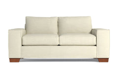 Melrose Twin Size Sleeper Sofa :: Leg Finish: Pecan / Sleeper Option: Memory Foam Mattress