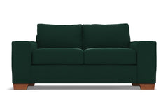 Melrose Twin Size Sleeper Sofa :: Leg Finish: Pecan / Sleeper Option: Memory Foam Mattress