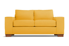 Melrose Twin Size Sleeper Sofa :: Leg Finish: Pecan / Sleeper Option: Memory Foam Mattress