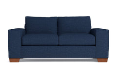 Melrose Twin Size Sleeper Sofa :: Leg Finish: Pecan / Sleeper Option: Deluxe Innerspring Mattress