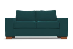 Melrose Twin Size Sleeper Sofa :: Leg Finish: Pecan / Sleeper Option: Memory Foam Mattress