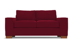 Melrose Twin Size Sleeper Sofa :: Leg Finish: Pecan / Sleeper Option: Memory Foam Mattress